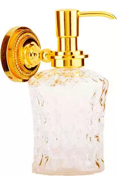 Дозатор для жидкого мыла Boheme Imperiale золото с кристаллами Swarovski