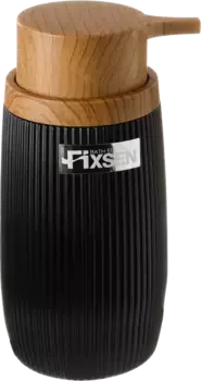 Дозатор для жидкого мыла Fixsen Black Boom черный, светлое дерево