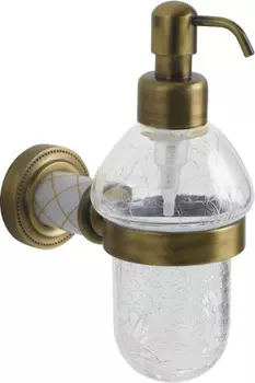 Дозатор для жидкого мыла настенный Boheme Murano бронза матовая