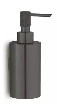 Дозатор для жидкого мыла настенный Boheme Uno черный матовый