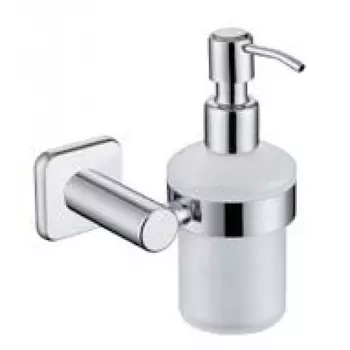 Дозатор для жидкого мыла настенный (стекло) хром (цинк) (KH-1710)