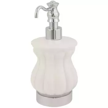 Дозатор для жидкого мыла настольный Migliore Olivia хром белый
