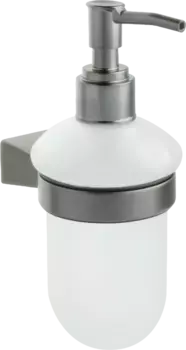 Дозатор для жидкого мыла подвесной Fixsen Trend Graphite графит-сатин