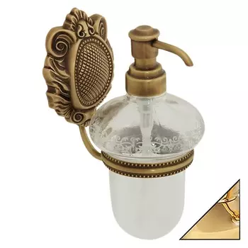 Дозатор для мыла настенный Migliore Cleopatra золотой глянцевый