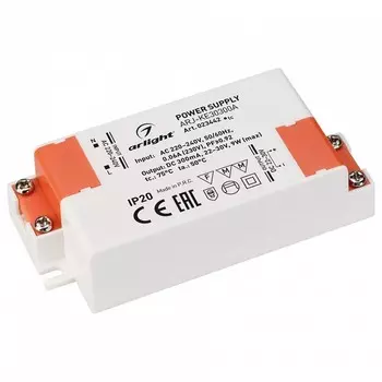 Драйвер Arlight ARJ-KE30300A 22-30V 9W IP20 0,3A 023442
