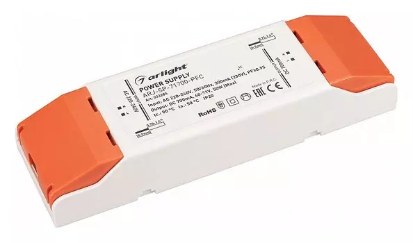 Драйвер Arlight ARJ-SP-71700-PFC 48-71V 50W IP20 0,7A 033285
