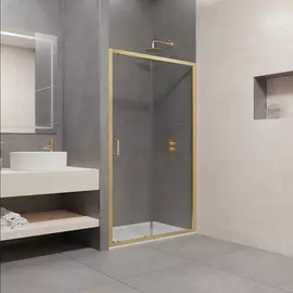 Душевая дверь RGW Passage PA-14G 150х195 профиль золото стекло прозрачное