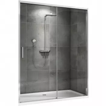 Душевая дверь Abber Komfort 140 AG93140 хром, стекло прозрачное