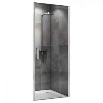 Душевая дверь в нишу Abber Sonnenstrand AG04100 100 см, профиль хром, стекло прозрачное