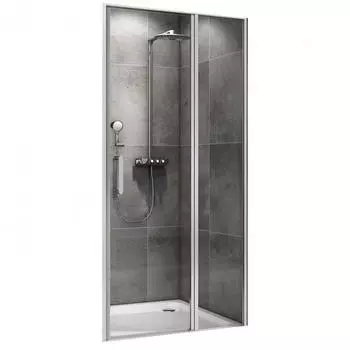 Душевая дверь в нишу Abber Sonnenstrand AG04110S 110 см, профиль хром, стекло прозрачное