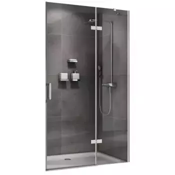 Душевая дверь Abber Zart 120 AG08120 хром, стекло прозрачное