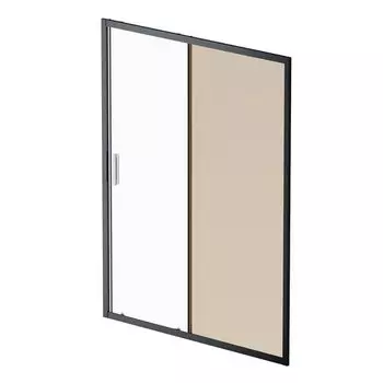 Душевая дверь AM.PM Gem 150х195 черный матовый стекло бронзовое