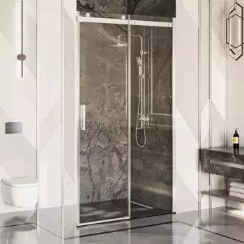 Душевая дверь Ambassador Benefit 130 хром стекло прозрачное