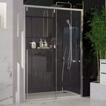 Душевая дверь Ambassador Intense 140 хром стекло прозрачное