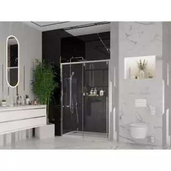 Душевая дверь Ambassador Intense 160 хром стекло прозрачное