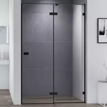 Душевая дверь Cezares Bellagio 140 черный стекло прозрачное