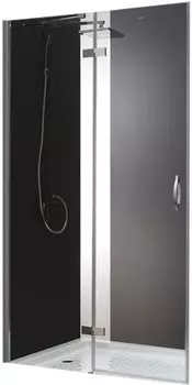 Душевая дверь Cezares Bergamo 150х195 хром стекло прозрачное