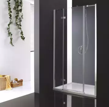 Душевая дверь Cezares Bergamo 165 хром стекло прозрачное