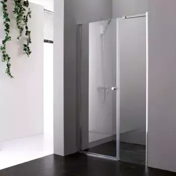 Душевая дверь Cezares Elena 110 хром стекло рифленое