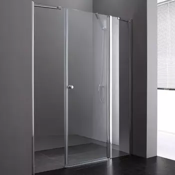 Душевая дверь Cezares Elena 130 хром стекло прозрачное