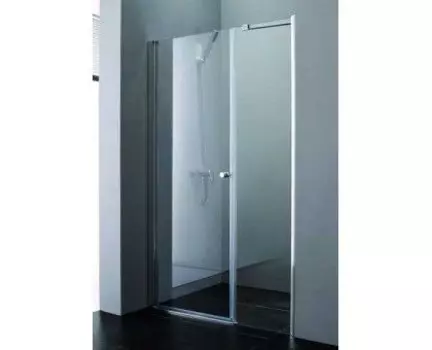 Душевая дверь Cezares Elena 130 хром стекло рифленое