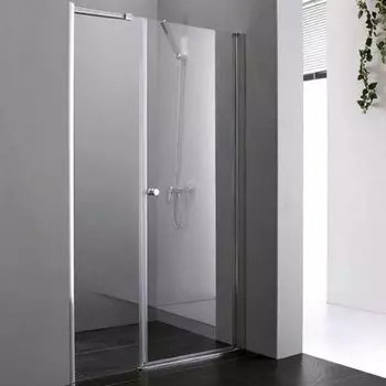 Душевая дверь Cezares Elena 130 хром стекло рифленое