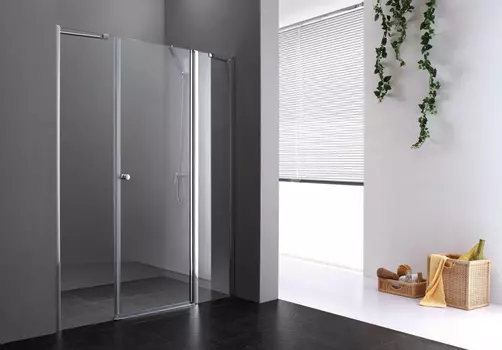 Душевая дверь Cezares Elena 140 хром стекло прозрачное