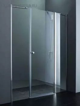 Душевая дверь Cezares Elena 140х195 хром стекло рифленое