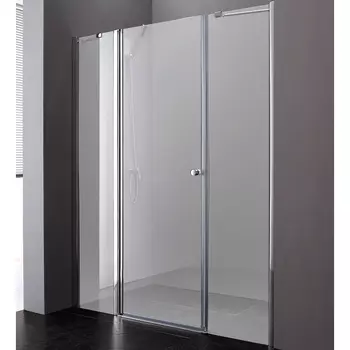 Душевая дверь Cezares Elena 150 хром стекло рифленое