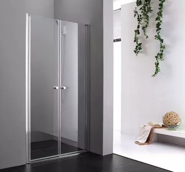 Душевая дверь Cezares Elena 155 хром стекло прозрачное