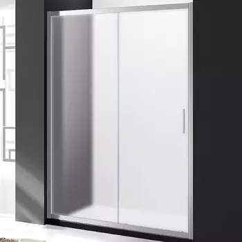 Душевая дверь Cezares Molveno 110 хром стекло рифленое