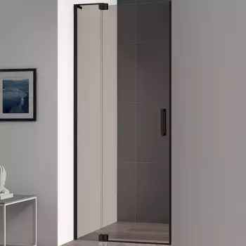 Душевая дверь Cezares Slider 110х195 черная стекло бронзовое