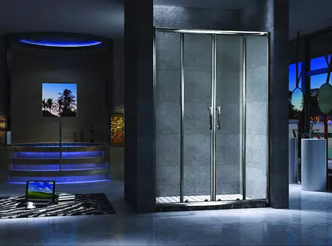 Душевая дверь Esbano 150х195 хром (ESDN150DW)