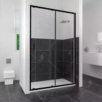 Душевая дверь RGW Classic 130х185 32091413-14 черная, стекло прозрачное