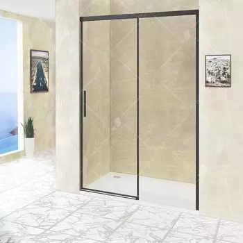 Душевая дверь RGW Leipzig 110 34121211-14 черная, стекло прозрачное