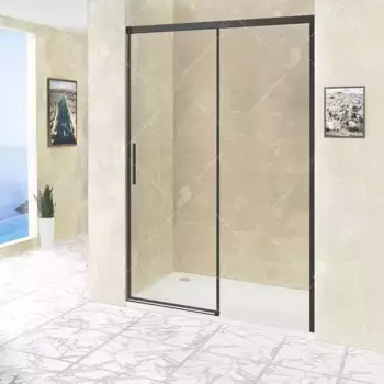 Душевая дверь RGW Leipzig 150х195 34121215-14 черный, стекло прозрачное