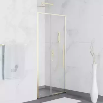 Душевая дверь RGW Stilvoll 150х195 32321215-16 золотая, стекло прозрачное