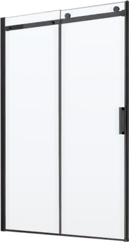 Душевая дверь Vincea Como 120 черная стекло прозрачное