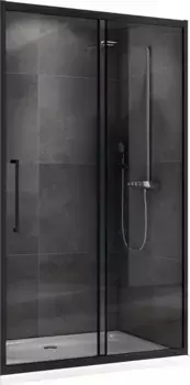 Душевая дверь в нишу Abber Schwarzer Diamant AG30170BH 170 см, профиль черный, стекло прозрачное