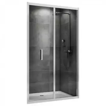 Душевая дверь в нишу Abber Sonnenstrand AG07120 120 см, профиль хром, стекло прозрачное