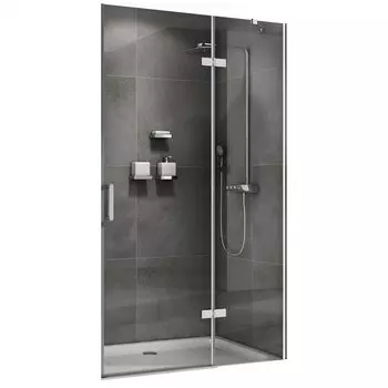 Душевая дверь Abber Zart 110 AG08110 хром, стекло прозрачное