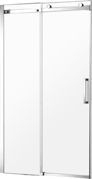 Душевая дверь в нишу AQUAme AQM4201F-12 120 см, профиль хром, стекло прозрачное