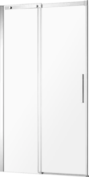 Душевая дверь в нишу AQUAme AQM4803-12 120 см, профиль хром, стекло прозрачное