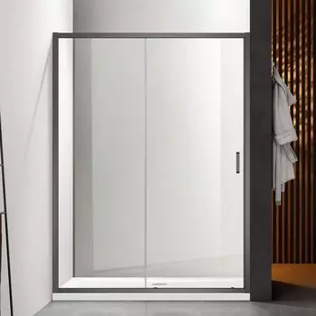 Душевая дверь в нишу AQUATEK AQ ARI RA 10020GM 100х200 см, профиль оружейная сталь, стекло прозрачное