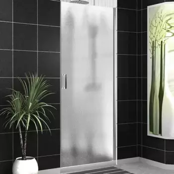 Душевая дверь в нишу BelBagno Uno 80х185 профиль хром стекло рифленое