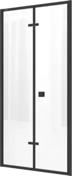 Душевая дверь в нишу Cerutti SPA Bella 100х195 профиль черный, стекло прозрачное