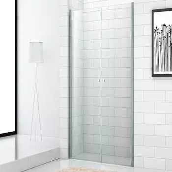 Душевая дверь в нишу Cezares Eco O B-2-80-C-Cr стекло прозрачное