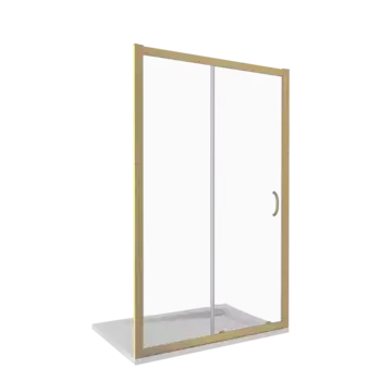 Душевая дверь в нишу Good Door Jazz 110х185 профиль золото стекло прозрачное
