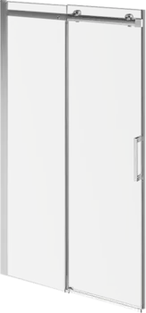 Душевая дверь в нишу KERAMA MARAZZI Cristallo CT.120.SD.BN 120 см, профиль брашированный никель, стекло прозрачное