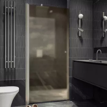 Душевая дверь в нишу Maybahglass MGD-799-5 60 см, профиль хром матовый, стекло бронза матовое